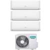 Hisense Condizionatore Climatizzatore Hisense Trial Split Inverter R-32 Hi-Comfort 12000+18000+18000 con 5AMW125U4RTA WiFi Integrato