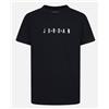 Nike Jordan Wordmark Emb Crew T-Shirt M/M Black Scritta Junior