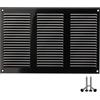 LIRAST 300x200mm Griglie D'Aerazione/Ventilazione in Metallo - Nera Griglia D'aria con Rete Anti Insetti