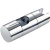 wadafen Supporto Soffione Doccia, 18-25mm, Regolabile Supporto Doccia, Universale, Per Asta Doccia, Porta Soffione Doccia Senza Foratura, Supporto Doccino Per Bagno Di Ricambio (Argento)