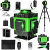 Housiwill Livella Laser con Treppiede, 16 Linee Livella Laser Autolivellante 360, con 2 Batterie, con Staffa a Parete, Telecomadon, per Lavori Costruzione e Decorazione D'interni