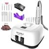 NAILGIRLS 11 in 1 Tornio per unghie in acrilico, per unghie con schermo e pedale, a bassa vibrazione professionale per unghie per manicure e pedicure