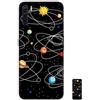 HopMore Compatibile con Cover Oppo A91 Nero Silicone Morbide Disegni Custodie Oppo A91 Bella Kawaii Custodia Antiurto Gomma Case Morbido Caso Gel AntiGraffio - Universo