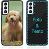 MXCUSTOM Cover Personalizzata per Samsung Galaxy S21+ / S21 Plus 5G, Custodia Personalizzate Antigraffio Vetro Temperato Antiurto Paraurti Morbido con Foto Immagine Testo Design Crea Le Tue(GHS-BK-P1)