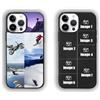 Generico Cover personalizzate per iPhone， personalizzata con foto logo，Cover Personalizzata per iPhone16 15 14 13 12 Pro Max 11 Mini Xr Xs X 8 7 Plus SE 2020 2022 6s (Nero/7 foto)