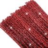 TOAOB THE ONE AND ONLY BABY TOAOB 100 Pezzi Scovolini Ciniglia Glitter per Lavoretti Steli Filo Rosso Pipe Cleaner Bastoncini 30cm per Fai da Te Decorativi Artigianato Halloween Natale Decorazion
