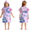 LMSHOWOWO Poncho da Bagno per Bambini con Cappuccio, Asciugamano da Spiaggia per Bambini 75x60 cm, Assorbente Telo Mare Microfibra, Asciugamano da Bagno per Ragazze Ragazzi 2-8 Anni per la Spiaggia la Piscina