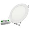 JANDEI - Faretto LED da incasso, 12W, 960 lumen, forma rotonda, foro incasso Ø 150, profondità extra piatta 13 mm, colore luce bianco freddo 6000K, trasformatore incluso