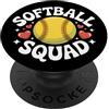 Squad de Softball Softball Squad Carino Fastpitch Softball Team Giocatori e tifosi PopSockets PopGrip Adesivo