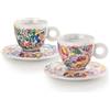 Illy Art Collection Sol Calero - 25369 Un Set da 2 Tazze Cappuccino, Numerate e Firmate dall'artista