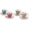 Illy Art Collection Sol Calero - 25367 Un Set da 4 Tazze da Cappuccino, Numerate e Firmate dall'artista