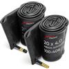 Fincci Fat Bike Camera dAria 20 x 4.0 Pollici - Coppia Bici Cameras d Aria 100-406 con 48mm Schrader Valvola per Fat & Mountain & Pieghevole Elettrica Bicicletta, City bike - Confezione da 2 accessori