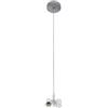 VoltShine Luce a sospensione - Armadio a sospensione con due attacchi E27, finitura cromata, misure 10 x 10 cm, ideale per spazi moderni