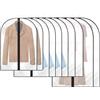 KOOSREEL 12 fodere per indumenti, custodia per abbigliamento da appendere, anti polvere, trasparenti, da appendere con cerniera, protezione per camicia costumi, cappotto, abiti ecc. (60 x 80,60 x 100,60 x 120