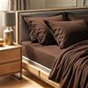 Nuit Des Rêves Lenzuolo con angoli per letto singolo, 100% cotone Ranforce (100 x 200 + 30 cm), marrone scuro, 155 fili, lavabile in lavatrice a 30 °C, morbido e resistente per il massimo comfort