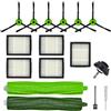 VacEssentials Kit Accessori Parti di Ricambio per i Robot Roomba J5 J5+ J6 J6+ J7 J7+ J8 J8+ J9 J9+ Serie J J Plus, 1 Ruota Anteriore, 1 Spazzola in Gomma, 5 Filtri HEPA, 6 Spazzole Laterali