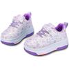 Hearda Scarpe con Rotelle Bambina, 2 in 1 Scarpe con Rotelle Bambino, Sportive Scarpe da Skateboard con 4 Rotelle a Scomparsa Sneakers da Ginnastica da Pattini Unisex Bambini