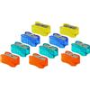 KUM AZ3030316-G - Temperamatite 201, colori ghiaccio, fino a 8 mm di diametro, 10 temperamatite, arancione, turchese, blu, giallo