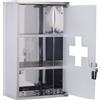 Easycomfort Armadietto medicinali 50x30x18cm Cassetta mobile bagno primo soccorso in acciaio inox con serratura