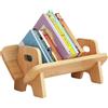 NUODWELL Libreria in legno per bambini, libreria da scrivania, scaffale per bambini, organizer per libri per bambini (legno)