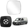 ZWPARTS Vetro dello Specchio Sostituzione per Renault Kangoo II 2007-2012, Specchietto Retrovisore Esterno Riscaldato Vetro dello Specchietto Sferico Sinistro o Destro (Sinistra)
