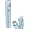 Ruioomeep Rasoio elettrico da donna 2 in 1 per il corpo, bikini da donna, rasoio elettrico, rasoio intimo per donne per ascelle, braccia, corpo, viso (blu)