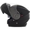 CRUIZER Casco Modulare Moto Omologato ECE-22-05, Nero Opaco, Taglia L