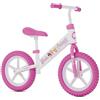 Magikbike Barbie Balance Bike, Bicicletta Senza Pedali, Rosa e Bianca Bicicletta per bambini da 1,5 a 4 anni. Sellino e manubrio regolabili, telaio in metallo.