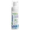 Amore Mio | Bio Shampoo a Secco igienizzante per Cani, Gatti e Cuccioli, Mousse Senza Risciacquo, Detergente Pelo, NO Alcool e Parabeni, Profumazione Talco - 200 ml