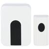 Levitantes Campanello senza fili da esterno portata 120 m volume regolabile, 20 melodie, protezione IP44 facile, installazione senza cavi ricevitore 12 V
