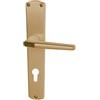 Alpertec Alluminio Alpertec Primus maniglia coppia ante F2 anodizzato per tutte le stanze, porta maniglia porta guarnizioni, diametro 8 mm, in alluminio, 40040070 K1