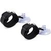 BONDAGERIE Coppia di Manette con ventosa per pareti e superfici lisce, sexishop doccia impermeabili lui lei uomo donna hot