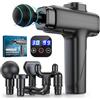 CHOIGN Pistola Massaggio Muscolare, 30 Velocità Massaggiatore Muscolare Professionale, 2500mAh Batteria Tipo-C Ricaricabile, Potente e Silenziosa Massaggiatore Elettrico, 6 Testine, Schermo Tattile LCD