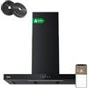 CIARRA A+++ CBCB9102 - Cappa aspirante 90 cm, con applicazione touch, 650 m³/h, 4 livelli Filtro Carbone