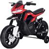 Homcom Moto Elettrica per Bambini Moto Giocattolo Doppia Sospensione con Musica e Luci per Bambini da 3 a 8 Anni Rossa|Aosom