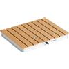 Outsunny Doccia da Giardino Portatile con Altezza Fino a 4 m e Getti d'Acqua Regolabili, 70x55 cm, Legno | Aosom Italy