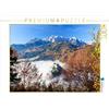 CALVENDO Un tappeto di nebbia intorno al castello Hohenwerfen 1000 pezzi Puzzle orizzontale