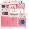 Small Foot 11465 Sogno di Bambina, in Legno, Cucina Multifunzionale, Gioco di Ruolo Giocattoli, Multicolore, 100 x 29 x 100 cm