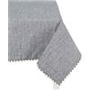 Casatessile Rain tovaglia copritavolo ciniglia Varie Misure - Grigio, 12 posti 140x240 cm.