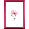 Lupia - Cornice portafoto in Legno da Parete PIATTINA Fucsia, per Foto, Stampe artistiche, Poster, Quadri Moderni 50x70 cm