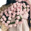 Generic Coperta A Forma Di Rosa Fatta A Mano Fai Da Te, Coperta A Forma Di Bouquet Di Rose All'Uncinetto, Coperta A Forma Di Bouquet Di Fiori, Morbida E Leggera, (E)