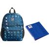 Invicta Zaino BENIN S - Grid Shades - Tasca Porta Pc Imbottita - Scuola & Tempo Libero + Copertina ad Anelli