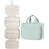 Narwey Beauty Case da Grande Viaggio, Beauty Case da Appendere per Donna Uomo,Borsa da Toilette da Travel Kit Viaggio, Grande Trousse Pochette Trucchi Donna per Viaggio (Menta Verde (Grande))