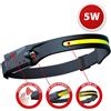 Velamp Torcia frontale LED ricaricabile 2 in 1 con sensore di movimento