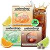 waterdrop MICRODRINK waterdrop® Set Microdrink, ARANCIA, COLA e LIME, 36 cubetti effervescenti, insaporitore acqua senza zucchero per aromatizzare l'acqua, Estratti di frutta, Acqua Aromatizzata, infusione a freddo