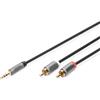 Digitus DB-510330-010-S cavo audio 1 m 2 x RCA Nero DB-510330-010-S