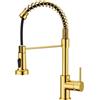 Quareco Rubinetto Miscelatore Cucina Quareco monocomando doccetta estraibile oro gold Spring