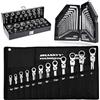 HASKYY 66 pezzi set di chiavi a cricchetto con anello di giunzione per Harley USA I 5/32 - 15/16, set di chiavi a brugola, utensili metrici e in pollici, chiave a bussola in pollici, bussole, scatola dadi