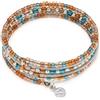 Vestopazzo Bangle 5 Giri Perline Mix