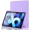 Palkitsee Custodia Cover per iPad Air 7 11 Pollici 2025 M3/Air 6 2024 M2/5/4 2022 2020 10,9 con Portapenne, Smart Magnetica Trifold, Antiurto, Supporta Pencil 2 Gen, Auto Sveglia/Sonno, Viola